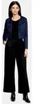Betty&Co Jackenblazer Damen mit Stehkragen Material blau S (36)