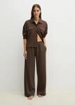Loungehose MARC O'POLO, Damen, Gr. L, N-Gr, braun (dunkelbraun), Jersey,