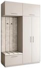 Masseno Garderobenschrank REMA 150 x 240 cm Garderoben-Set mit 2 T&uuml;ren Kaschmir