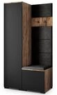 Masseno Garderobenschrank LORI 95 x 181 cm Garderoben-Set mit 1 T&uuml;r Eiche...