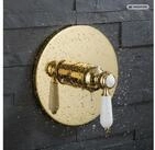 PaulGurkes Unterputz-Einbauk&ouml;rper PVD-Goldbeschichtung, massiver Messingguss,