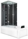 AcquaVapore Grossraumdusche Whirlpool Dusche Kombination K05-R33-WP 90x180 cm,