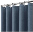 LuxusKollektion Duschvorhang Duschvorhang Wasserdicht Leinen - Marineblau H182...