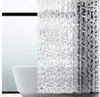 LuxusKollektion Duschvorhang Duschvorhang Transparent Geometrisch H180 x B150...
