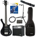 Rocktile E-Bass TB-4 Traveler Bassgitarre im Reiseformat, inkl. Verst&auml;rker,...
