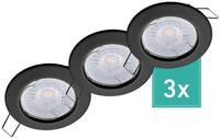 Oktaplex lighting LED Einbaustrahler Sedan Deckenspot schwarz 3-Stufen dimmbar,