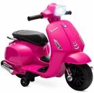 AIYAPLAY Elektro-Kindermotorrad Vespa 6V Kindermotorrad mit St&uuml;tzr&auml;dern,
