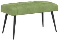 vidaXL Sitzbank Bank mit Knopfheftung Hellgr&uuml;n 80 x 40 x 46 cm Samt (1-St)