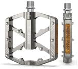 LuxusKollektion Plattformpedale Fahrradpedale Aluminium MTB/Rennrad silber