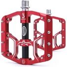 LuxusKollektion Plattformpedale MTB Pedale Aluminium Rot 3 Lager 9/16 Zoll