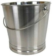 Airbrush-City Putzeimer Edelstahl Eimer K&uuml;cheneimer 20 Liter mit Skala