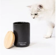 LucyBalu Futterbeh&auml;lter Luftdichte Katzenfutter- & Leckerlidose aus Keramik mit