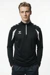 Trainingsshirt HUMMEL "HMLCORE 2.0 HALF ZIP", Damen, Gr. XXL (56), schwarz-wei&szlig;