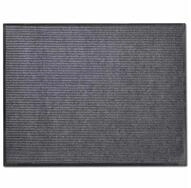 vidaXL Fu&szlig;matte T&uuml;rmatte Grau 90 x 150 cm PVC, Rechteckig