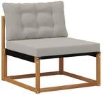 vidaXL Sofaelement Outdoor Mittelsofa Massivholz Natur (1 St)