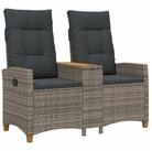 vidaXL Sitzbank vidaXL Liegebank mit Tisch 2 -Seater 126 x 65 x 112 cm...