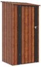 vidaXL Gartenhaus Gartenh&uuml;tten Braun 103 x 86 x 200 cm Metall