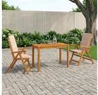 vidaXL Gartenlounge-Set vidaXL Garden Dining Set Natur Massivholz Akazie