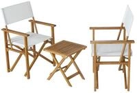 casa.pro Balkonset, (Set, 3-tlg., 1 Tisch, 2 St&uuml;hle), &raquo;Capistrello&laquo; Bistroset