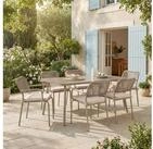 IDIMEX Garten-Essgruppe VOLONTE, (7-tlg), 160x90cm Balkontisch mit geh&auml;rteter