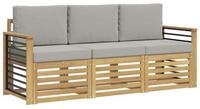 vidaXL Gartenlounge-Set Sofagarnituren Massivholz, (3-tlg)