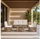 vidaXL Gartenlounge-Set vidaXL Gartensofa-set 6 stk. Beige und Cremewei&szlig;...
