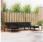 vidaXL Gartenlounge-Set vidaXL Outdoor-Sofagarnitur 6 stk. Nat&uuml;rlich und...