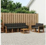 vidaXL Gartenlounge-Set vidaXL Outdoor-Sofagarnitur 7 stk. Nat&uuml;rlich und...