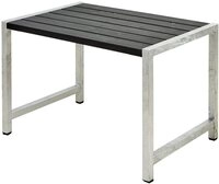 PLUS Gartentisch Plus Cafetisch RAL 9005 Schwarz, Witterungsbest&auml;ndig