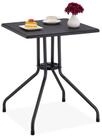 relaxdays Gartentisch in schwarzer Rattan-Optik (1-St)