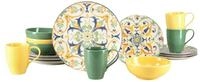 CreaTable Kombiservice Giardini, Geschirr-Set, 16-tlg. (16-tlg), 4 Personen,