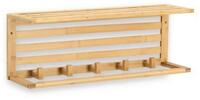 Zeller Present Wandregal Bambus-Wandregal mit Haken, 57 x 15 cm, ZELLER