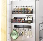LuxusKollektion Gew&uuml;rzregal Gew&uuml;rzregal magnetisch K&uuml;hlschrank 8 Haken
