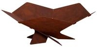vidaXL Feuerstelle Feuerstelle Rostoptik 53 x 53 x 18,5 cm Wetterfeststahl,...