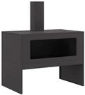 vidaXL Feuerkorb 80 x 50 x 96 cm Feuerschale Feuerschale mit Schornstein Schwarz