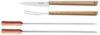 Tramontina Grillbesteck-Set CHURRASCO Spie&szlig; und Tranchier-Set, (4 tlg., Set),