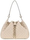 Guess Hobo JULIET HOBO, Damen Beuteltasche, Henkeltasche mit goldfarbenem...