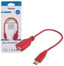 Hama OTG Adapter-Kabel USB-C auf USB-A Rot USB-Kabel, USB-C, USB-A (15 cm), USB...