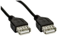 Akyga Akyga USB-Kabel USB-A Buchse, USB-A Buchse 1.80 m Schwarz AK-USB-06...