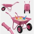 relaxdays Schubkarre f&uuml;r Kinder 2 R&auml;der, (1-tlg), Rosa