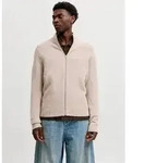 Jack & Jones Strickjacke JJSOHO OLLIE KNIT HIGH NECK ZIP CAR SN Materialmix, locker