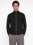 Jack & Jones Strickjacke JJSOHO OLLIE KNIT HIGH NECK ZIP CAR SN Materialmix,...