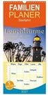 CALVENDO Wandkalender Familienplaner 2027 - Leuchtt&uuml;rme - maritime Wegweiser...