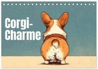 CALVENDO Wandkalender Corgi-Charme (Tischkalender 2027 DIN A5 quer), CALVENDO