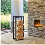 HOMCOM Kaminholzregal Brennholzregal Stapelhilfe Outdoor f&uuml;r Garten Terrasse...
