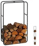 relaxdays Kaminholzregal aus Metall, BxTxH:60x25x100 cm, (1-St), 100 x 60 x 25...