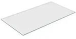 relaxdays Tischplatte Glasplatte 8mm ESG (1 St), 120 x 65 cm wei&szlig; rechteckig |...