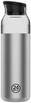 24 Bottles Karaffe Casa Carafe Brushed Steel 1000ml