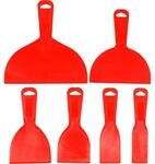TRIZERATOP Malerspachtel Set aus 6 flexiblen Kunststoffspachteln (Set aus 6...