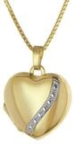 trendor Herzkette 39056, Medaillon Herz Gold 333 / 8K mit Vergoldeter Damen
